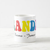 Personalized Grandpa Gift with Grandkids’ Names Kaffeetasse (Mittel)
