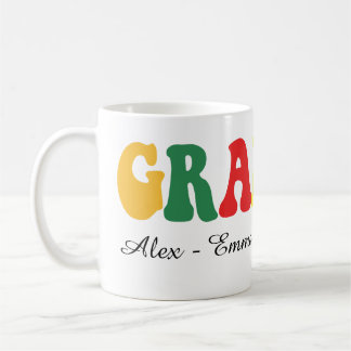 Personalized Grandpa Gift with Grandkids’ Names Kaffeetasse