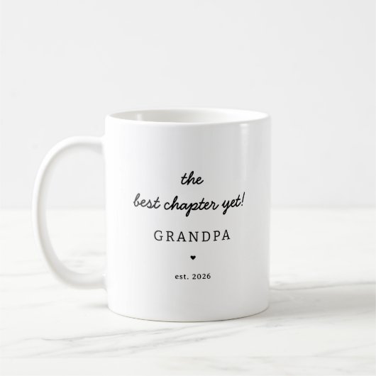 Personalized Grandpa Mug Best Chapter Yet Kaffeetasse (Links)