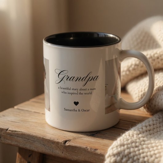Personalized Grandpa Photo  Tasse