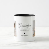 Personalized Grandpa Photo  Tasse (Zentrum)