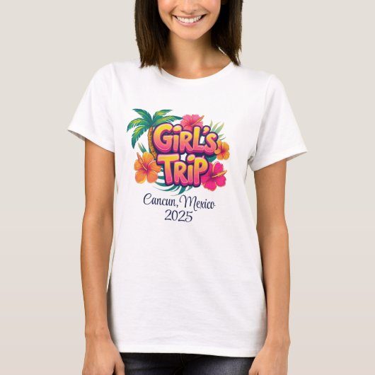 Personalized Graphic Adult T-shirt - Girl's Trip (Vorderseite)