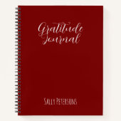 Personalized Gratitude Journal | Custom Name Daily Notizblock (Vorderseite)