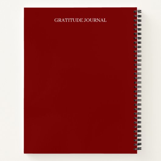Personalized Gratitude Journal | Custom Name Daily Notizblock (Rückseite)