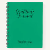 Personalized Gratitude Journal | Custom Name Daily Notizblock (Vorderseite)