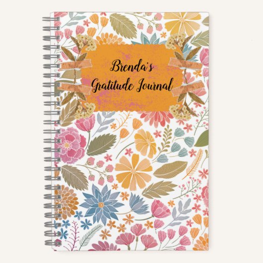 Personalized Gratitude Journal Notizblock (Vorderseite)