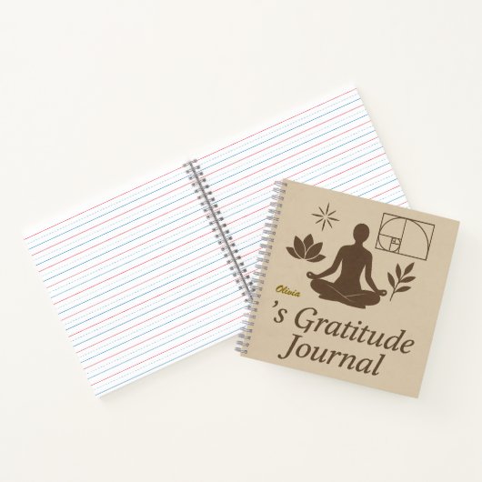 Personalized Gratitude Journal Notizblock (Innenseite)