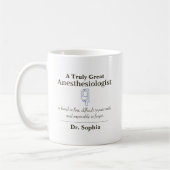 Personalized Great Anesthesiologist Appreciation  Kaffeetasse (Links)