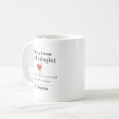 Personalized Great Cardiologist Appreciation Gift Kaffeetasse (Vorderseite Links)