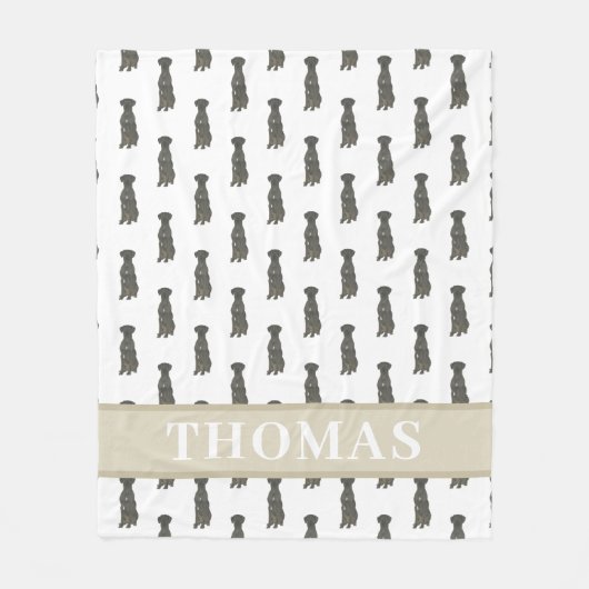 Personalized Great Dane Fleecedecke (Vorderseite)