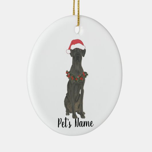 Personalized Great Dane Keramik Ornament (Rechts)