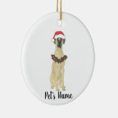 Personalized Great Dane Keramik Ornament (Rechts)