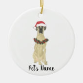 Personalized Great Dane Keramik Ornament (Vorne)