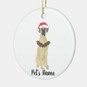 Personalized Great Dane Keramik Ornament (Links)