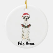 Personalized Great Dane Keramik Ornament (Hinten)