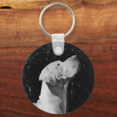 Personalized Great Dane – Minimalist  Schlüsselanhänger (Rückseite)
