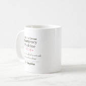 Personalized Great Emergency Medicine Doctor Kaffeetasse (Vorderseite Links)