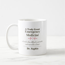 Personalized Great Emergency Medicine Doctor Kaffeetasse