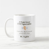 Personalized Great ENT Specialist Kaffeetasse (Links)