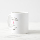 Personalized Great Oncologist Appreciation Gift Kaffeetasse (Vorderseite Links)