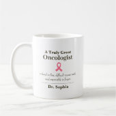 Personalized Great Oncologist Appreciation Gift Kaffeetasse (Links)