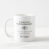 Personalized Great Ophthalmologist Gift Kaffeetasse (Links)