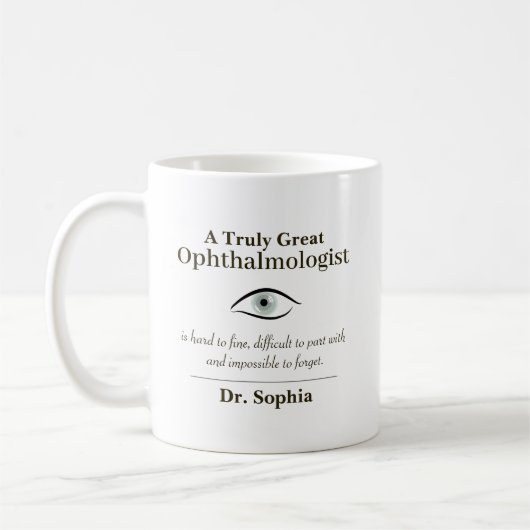 Personalized Great Ophthalmologist Gift Kaffeetasse (Links)