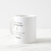 Personalized Great Orthopedic Appreciation Gift Kaffeetasse (Vorderseite Links)