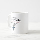 Personalized Great Sleep Specialist Quote Kaffeetasse (Vorderseite Links)