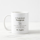 Personalized Great Surgeon Appreciation Gift Kaffeetasse (Links)