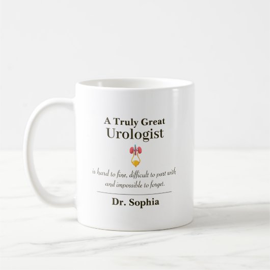 Personalized Great Urologist Appreciation Gift Kaffeetasse (Links)