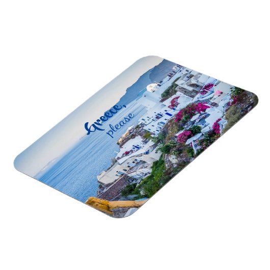 Personalized/ Greece Please/ Santorini Magnet (Linke Seite)