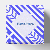 Personalized Greek Flag Tiled Heart Geschenkschachtel (Oben)