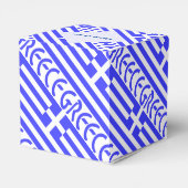 Personalized Greek Flag Tiled Heart Geschenkschachtel (Rückseite)