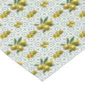 Personalized Greek Tiled Olives Tischdecke (Schrägansicht)