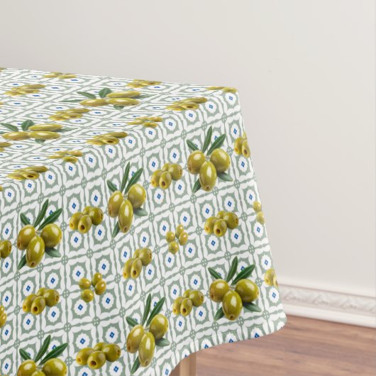 Personalized Greek Tiled Olives Tischdecke (Beispiel)