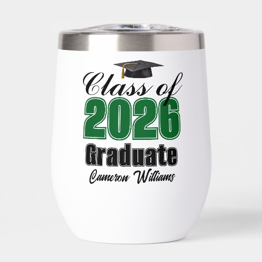 Personalized Green Class of 2026 Graduation (Vorderseite)