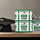 Personalized Green Class of 2026 Graduation Geschenkpapier