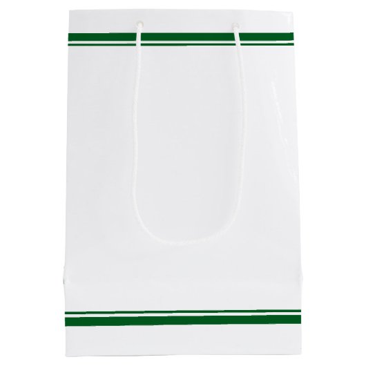 Personalized Green Class of 2026 Graduation Mittlere Geschenktüte (Rückseite)