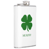Personalized Green Clover Flachmann (Rechts)
