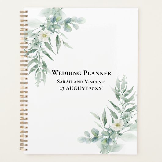 Personalized Green Foliage  Planer (Vorderseite)