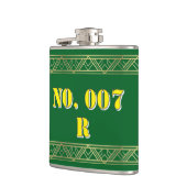 Personalized Green & Gold Art Deco Custom Text Vin Flachmann (Links)