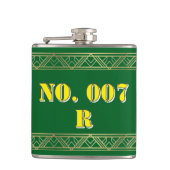 Personalized Green & Gold Art Deco Custom Text Vin Flachmann (Vorderseite)