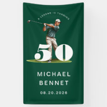 Personalized Green Golf 50th Birthday 