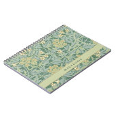 Personalized Green Jasmine Floral Pattern Notizblock (Linke Seite)