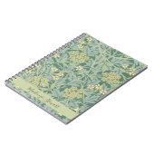 Personalized Green Jasmine Floral Pattern Notizblock (Linke Seite)