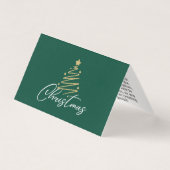 Personalized Green New Year Celebration Cards (Vorderseite)