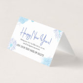 Personalized Green New Year Celebration Cards (Rückseite)