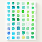 Personalized Green Pattern Sketchbook  Notizblock (Rückseite)