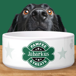 Personalized Green Pawfee & Treats Coffee Shop Napf